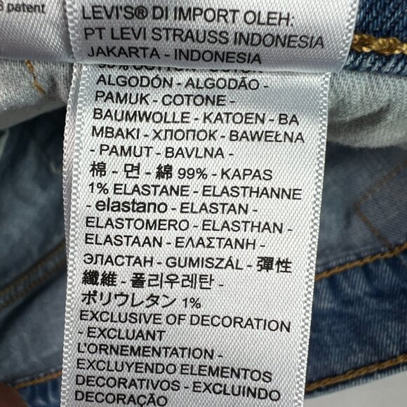 Levi's Jeans Men 31x29* 559 Relaxed Straight Blue Faded Stretch Denim Tag 32x30 - Picture 7 of 16